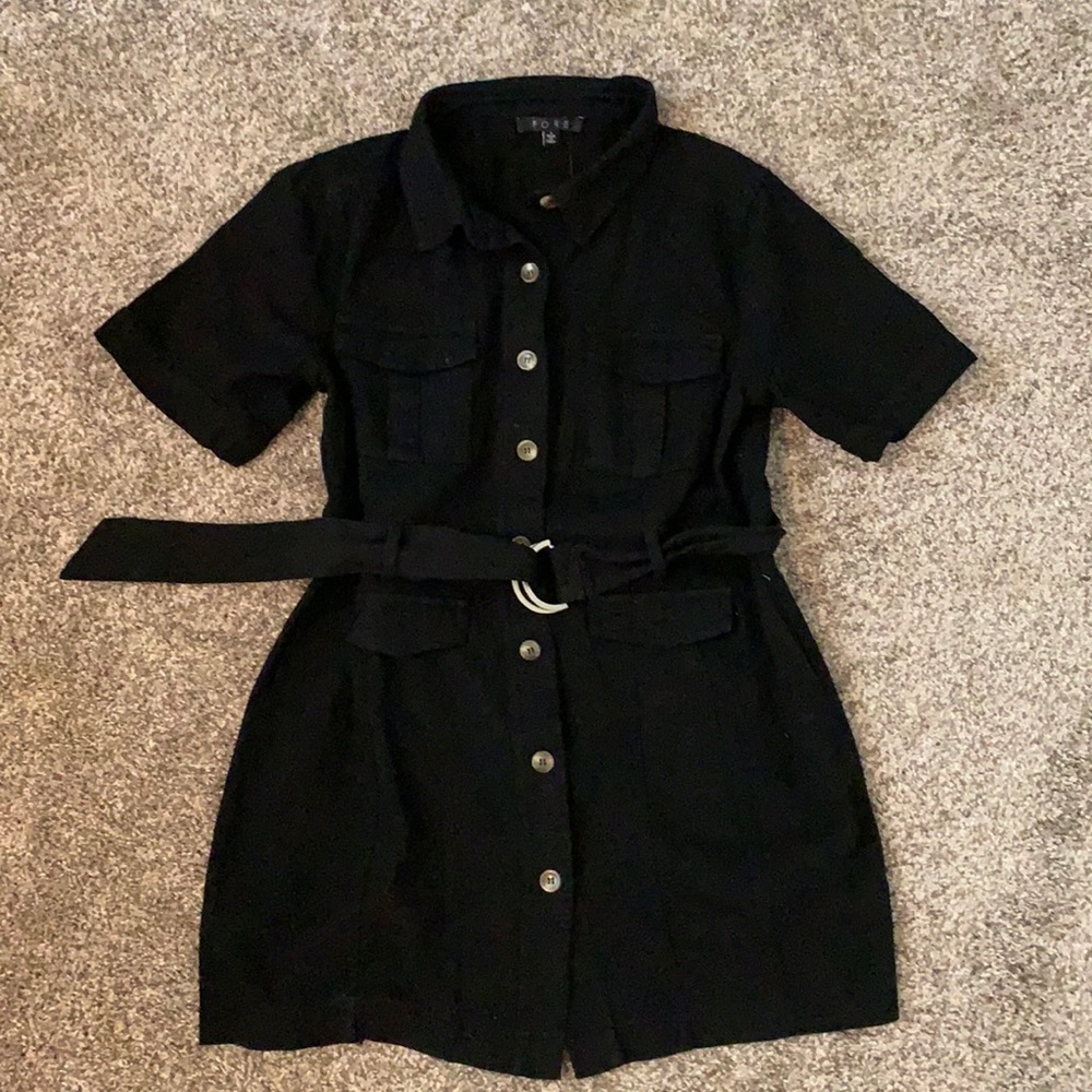 Button front Utility dress- New w/o tags
